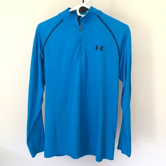 Under Armour men’s blue and black 1/4 zip  pullover size small - Picture 2 of 8